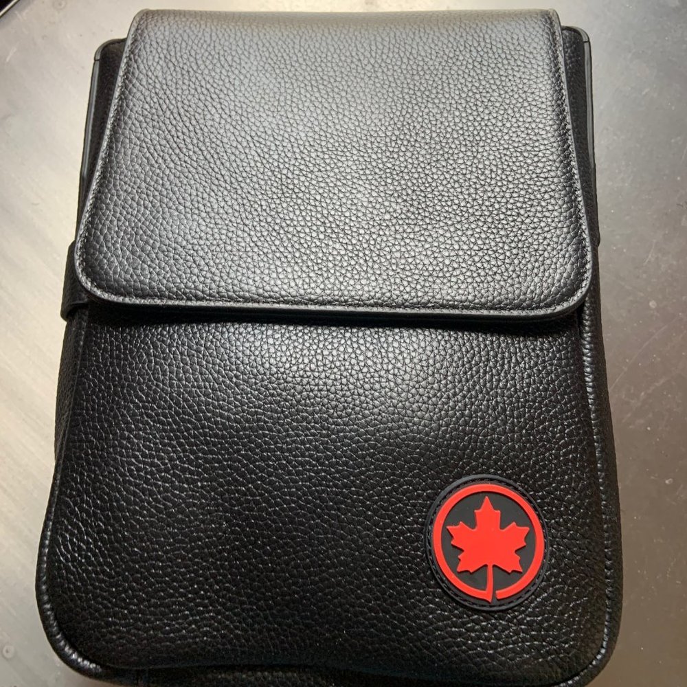 NEW Air Canada Genuine Leather Flight/Shoulder Bag